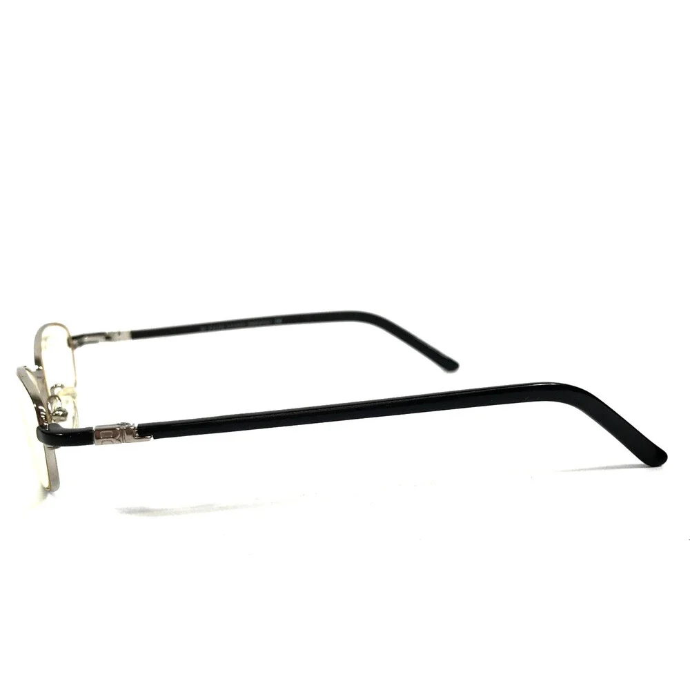 Vintage Ralph Lauren Eyeglasses Frames RL1503 ERT Silver Black Cat Eye 48-18-130